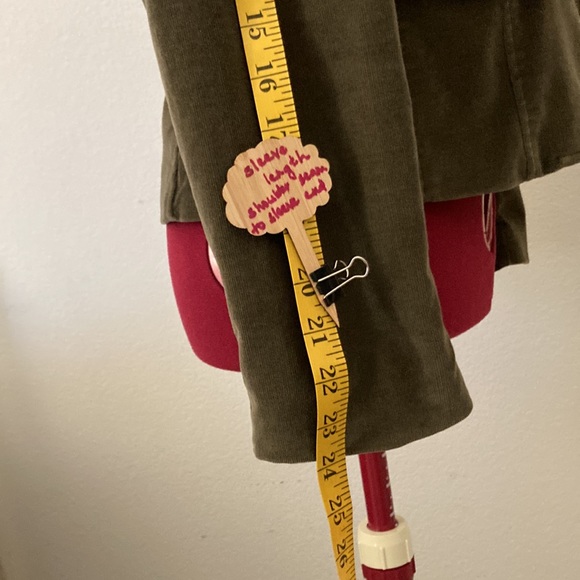 new frontier size medium corduroy lined green blazer/jacket 2 flap pockets. - Picture 3 of 12